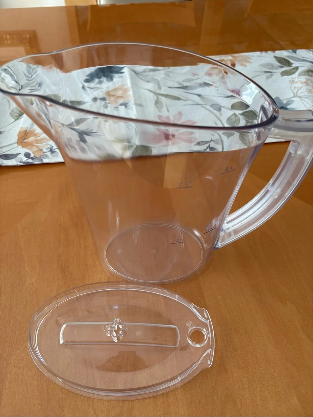 Pampered Chef Clear Plastic Pitcher, As Is